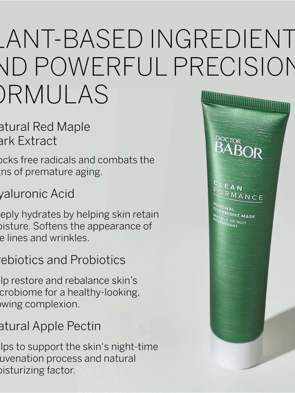 Cleanformance Renewal Overnight Mask - Green